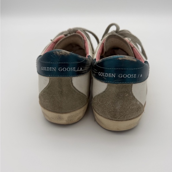 Golden Goose Superstar Classic-Size 37-White/Ice/Petroleum-With Box And Dust Bag - Picture 4 of 9